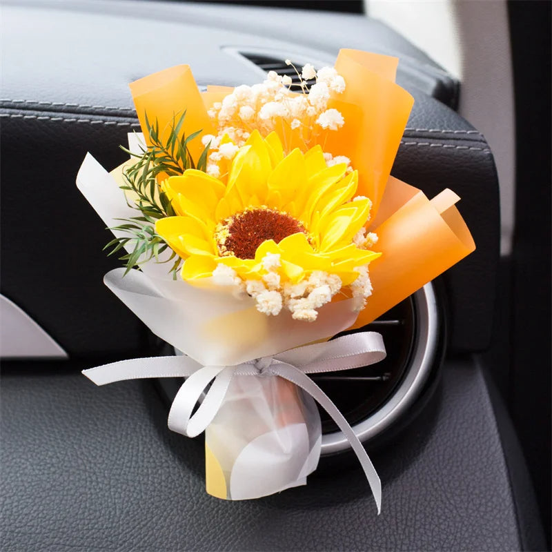 Car Vent Dried Flowers Aroma Bouquet