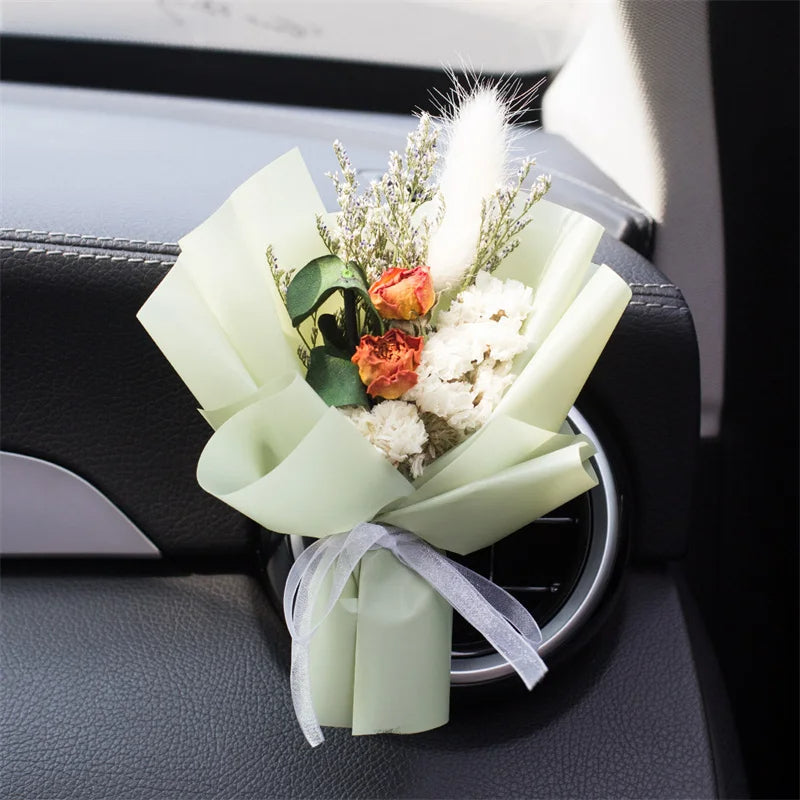 Car Vent Dried Flowers Aroma Bouquet