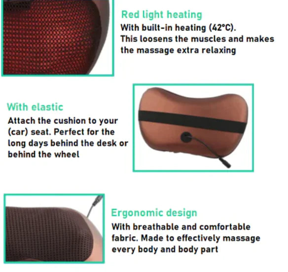 Soothing Shiatsu Massager Pillow