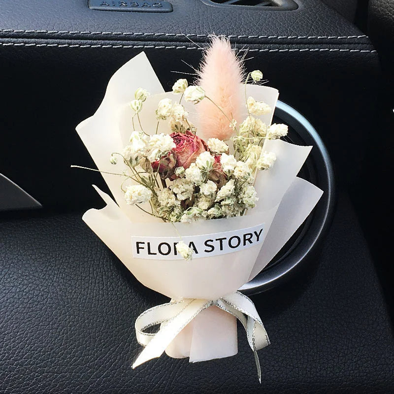 Car Vent Dried Flowers Aroma Bouquet