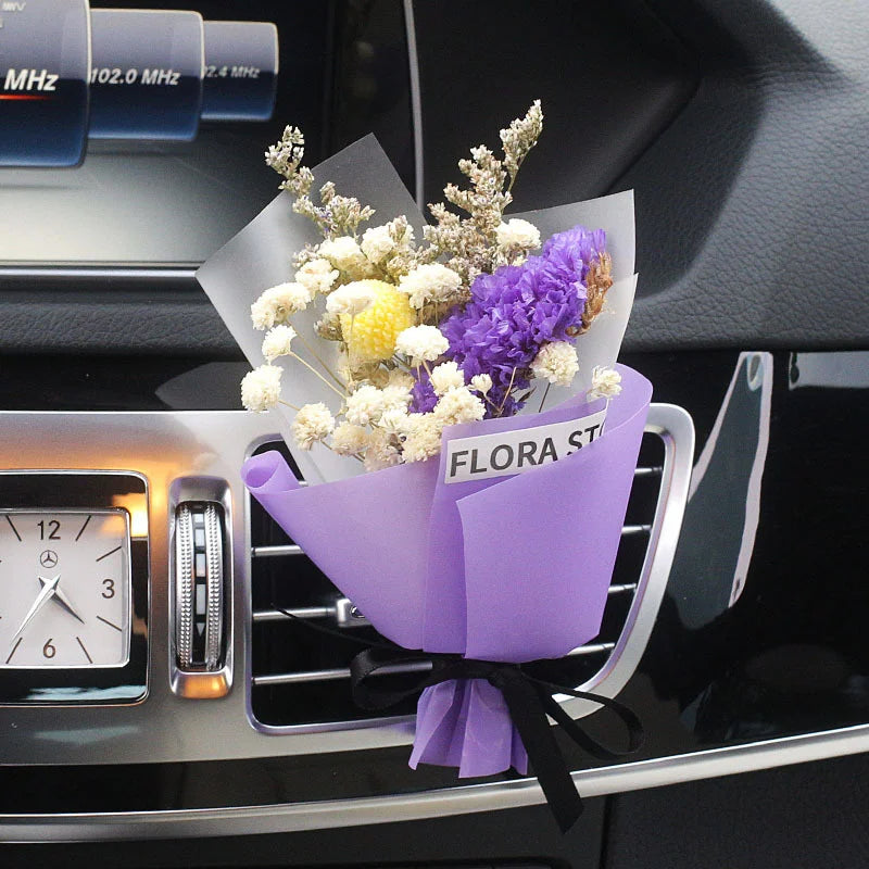 Car Vent Dried Flowers Aroma Bouquet