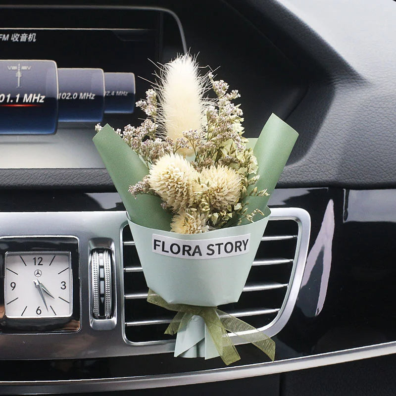 Car Vent Dried Flowers Aroma Bouquet