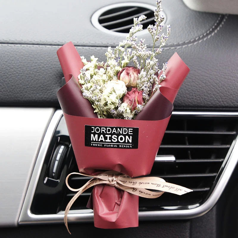 Car Vent Dried Flowers Aroma Bouquet