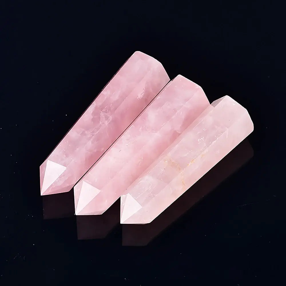 Elegant Rose Quartz Obelisk Crystal
