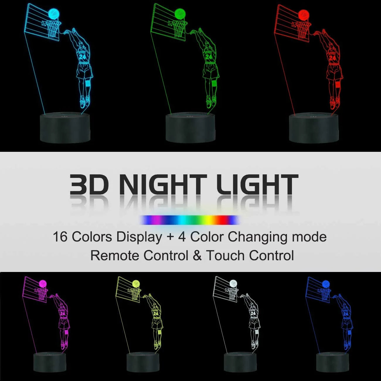 3D Basketball Light Lamp