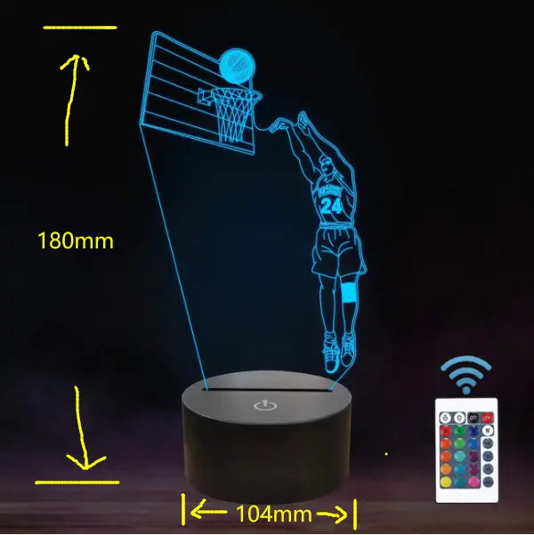 3D Basketball Light Lamp
