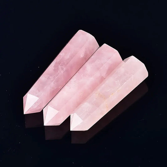 Enchanting Rose Quartz Crystal Tower