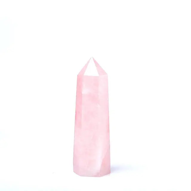 Elegant Rose Quartz Obelisk Crystal